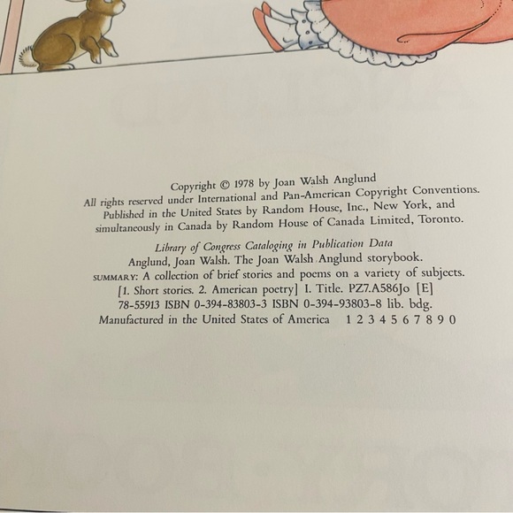 Vintage children’s book, The Joan Walsh Anglund Storybook, c 1978 - Picture 11 of 15